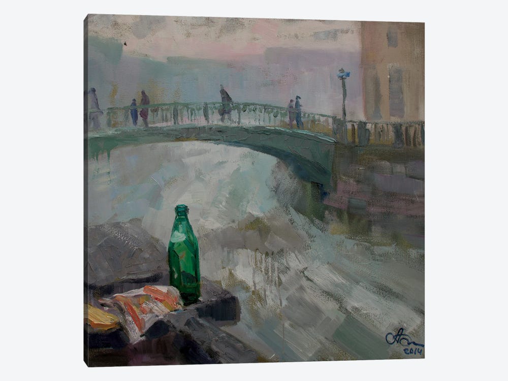 Sennoy Bridge Saint Petersburg by CountessArt 1-piece Canvas Print