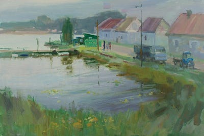 Monastery Pond. Seliger. Russia by CountessArt canvas print