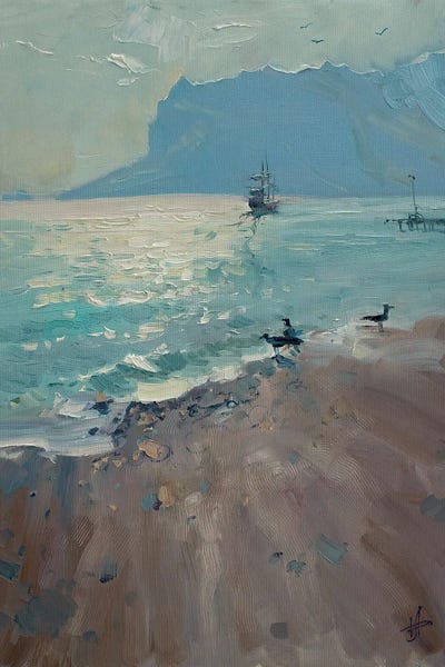 CountessArt: Spring Koktebel Pleasure Boat Is Underway by CountessArt