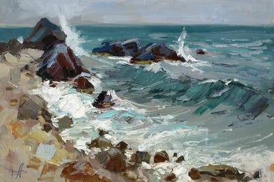 Spring Sea by CountessArt framed wall art