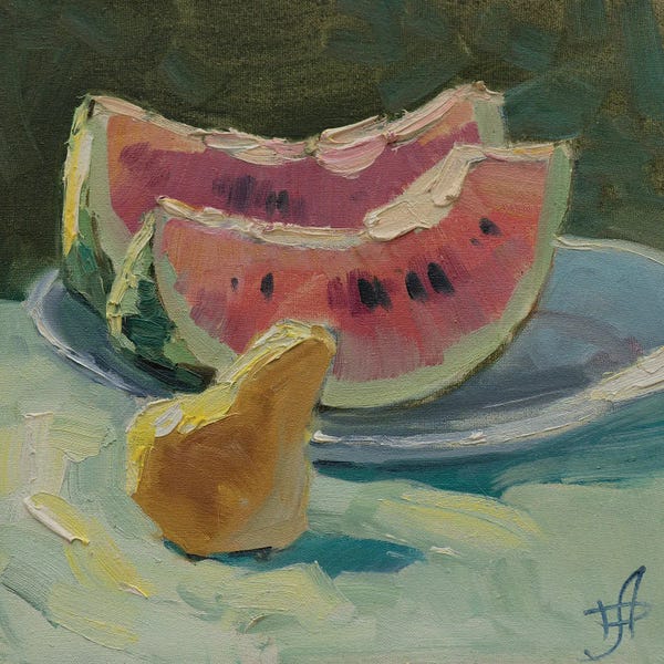 CountessArt: Still Life With Watermelon by CountessArt