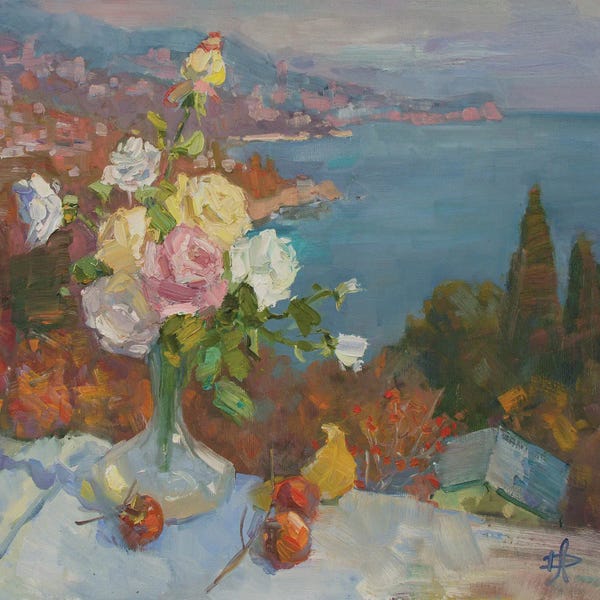 CountessArt: Stilllife With View To Bay Aya by CountessArt
