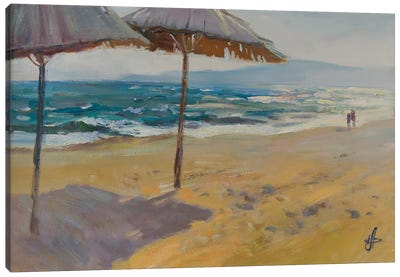 Sunny Seaside Canvas Art Print - CountessArt
