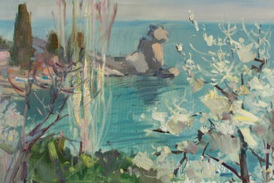 Spring By The Seaside by CountessArt framed wall art