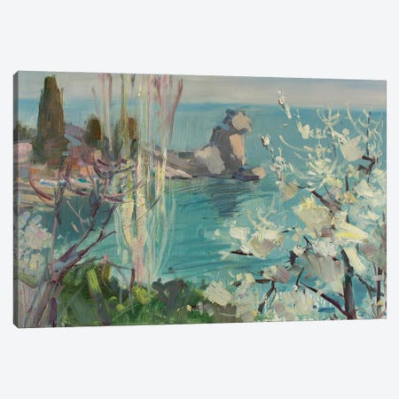 Spring By The Seaside Canvas Print #HDV286} by CountessArt Canvas Art