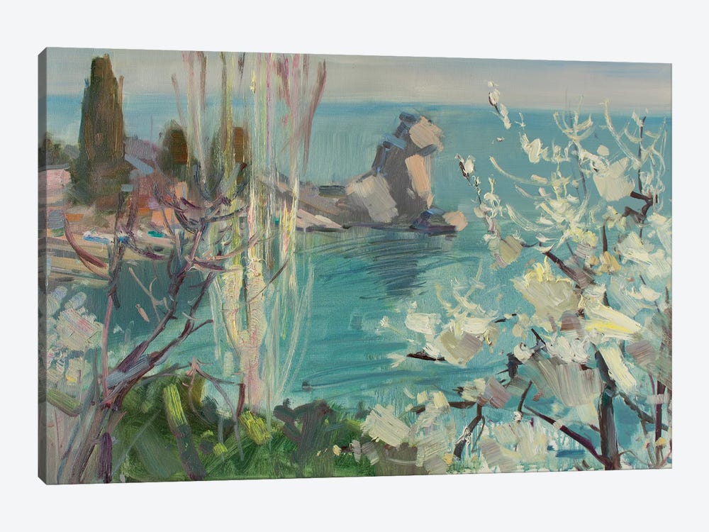 Spring By The Seaside by CountessArt 1-piece Canvas Print