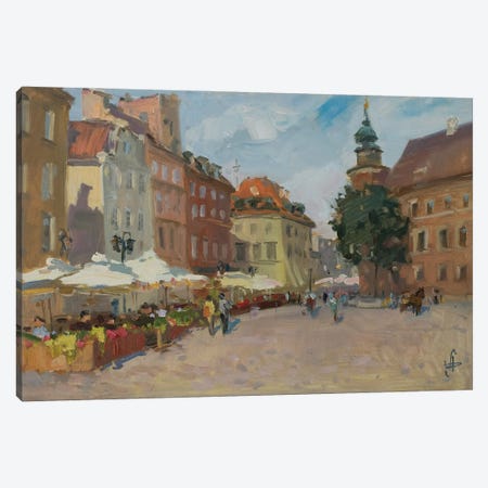 Warsaw Old Town Canvas Print #HDV291} by CountessArt Canvas Wall Art