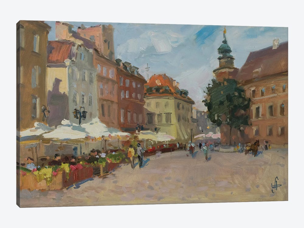 Warsaw Old Town by CountessArt 1-piece Canvas Print