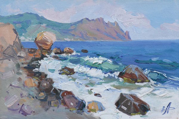 Artists Like Monet: Wave Breakes by CountessArt