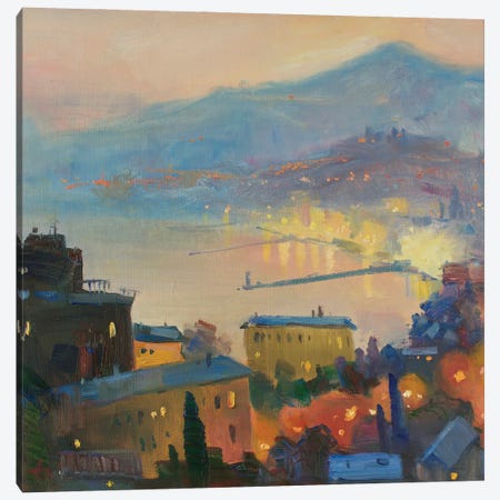 Yalta In The Night Canvas Print #HDV300} by CountessArt Canvas Wall Art