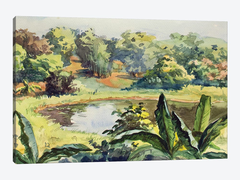 Yangon Pond by CountessArt 1-piece Art Print