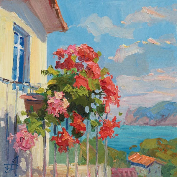 Mediterranean Décor: Geranium by CountessArt