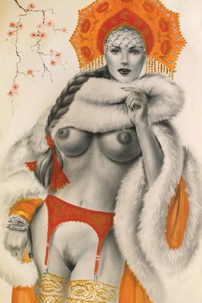 Russian Beauty by CountessArt canvas print