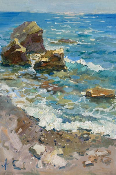 Contemporary Coastal: Glittering by CountessArt