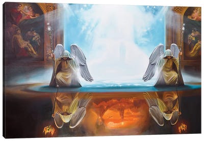 The Angels Of Above And Underworld Canvas Art Print - CountessArt