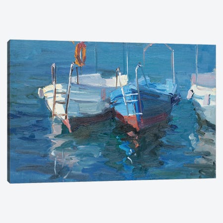 Pleasure Boats Of Balaklava Canvas Print #HDV346} by CountessArt Art Print