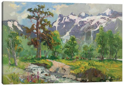 Arkhyz. Sofia Glacier Canvas Art Print - CountessArt