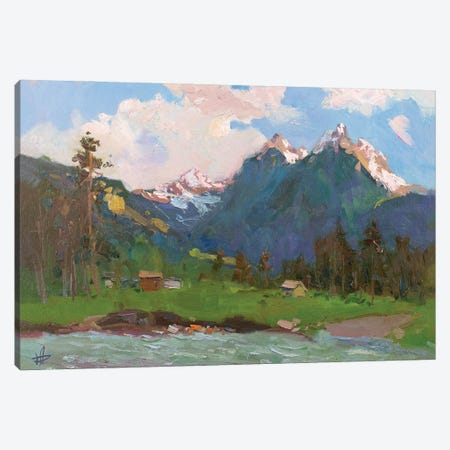 Arkhyz. The Mountain River Canvas Print #HDV354} by CountessArt Canvas Art