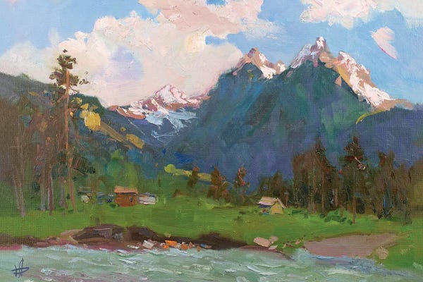CountessArt: Arkhyz. The Mountain River by CountessArt