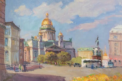 Saint Isaac Cathedral. Saint-Petersburg. Russia by CountessArt art print