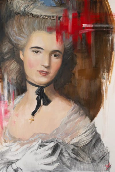 Historical Fashion: Lady In Blue, The Old Masters Conceptualization by CountessArt