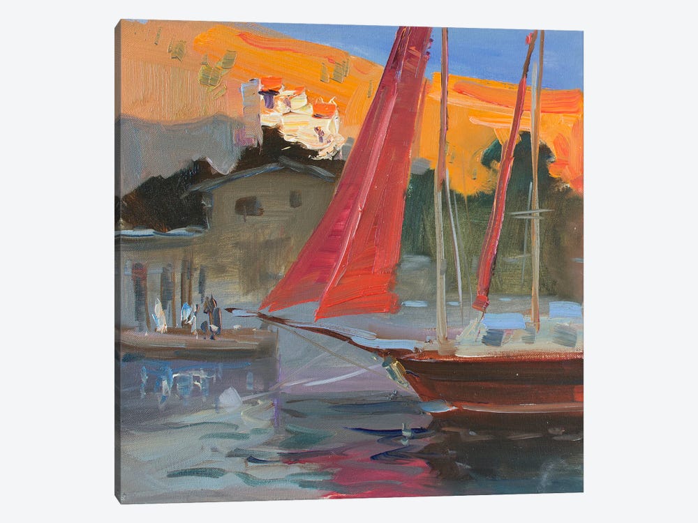 Pink Sails by CountessArt 1-piece Canvas Artwork