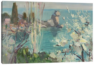 Spring In Crimea Canvas Art Print - Green Art