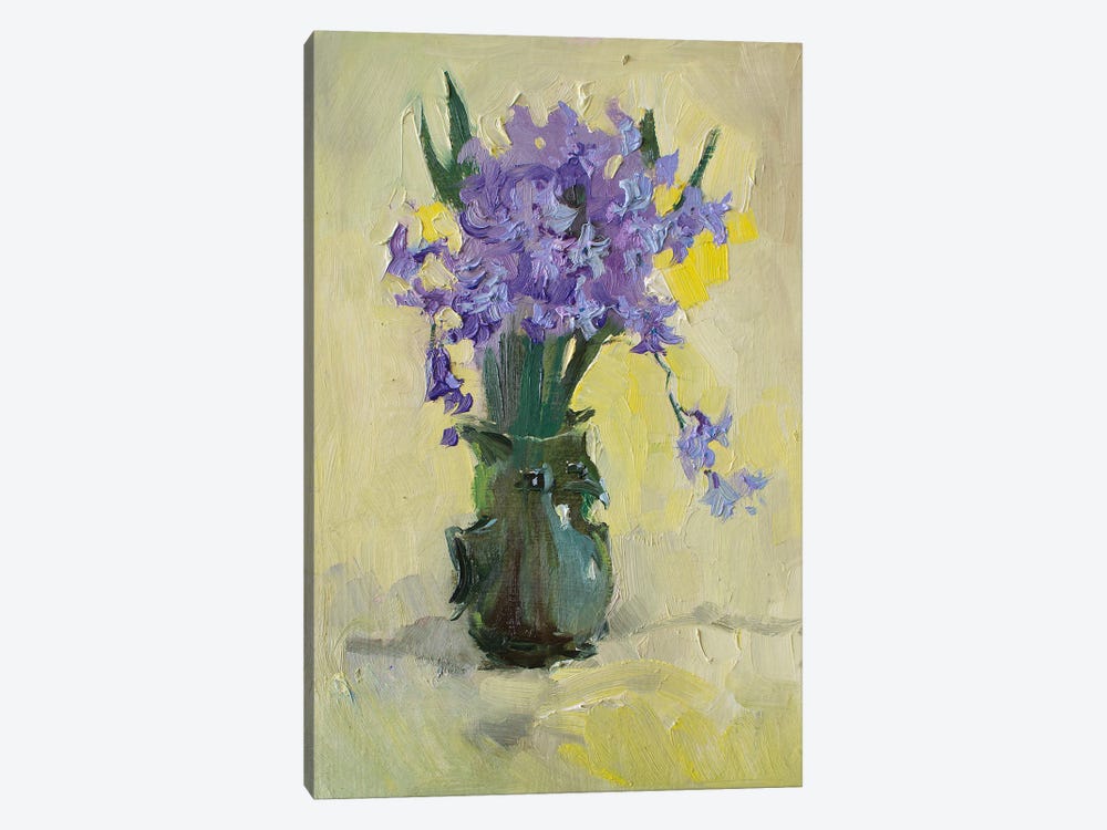 Hyacinths Still-Life by CountessArt 1-piece Canvas Print