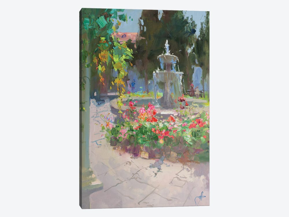 Fountain by CountessArt 1-piece Canvas Print