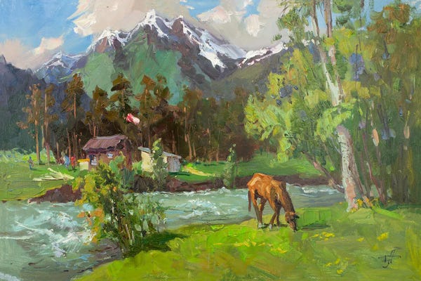 Cabins: Arkhyz Streams by CountessArt