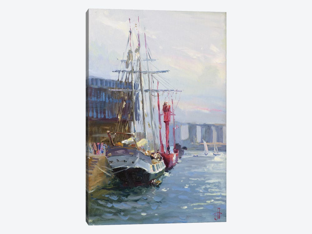 Le Havre Grand Regatta France by CountessArt 1-piece Canvas Print