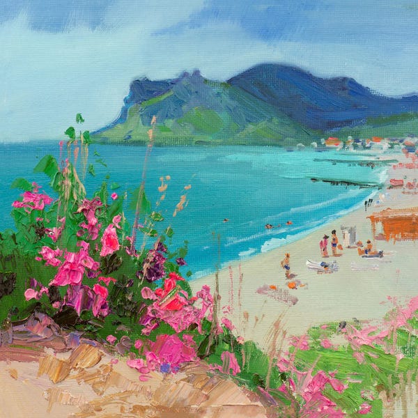 Contemporary Coastal: Koktebel Bay by CountessArt