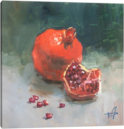 Pomegranate Canvas Art Print - CountessArt