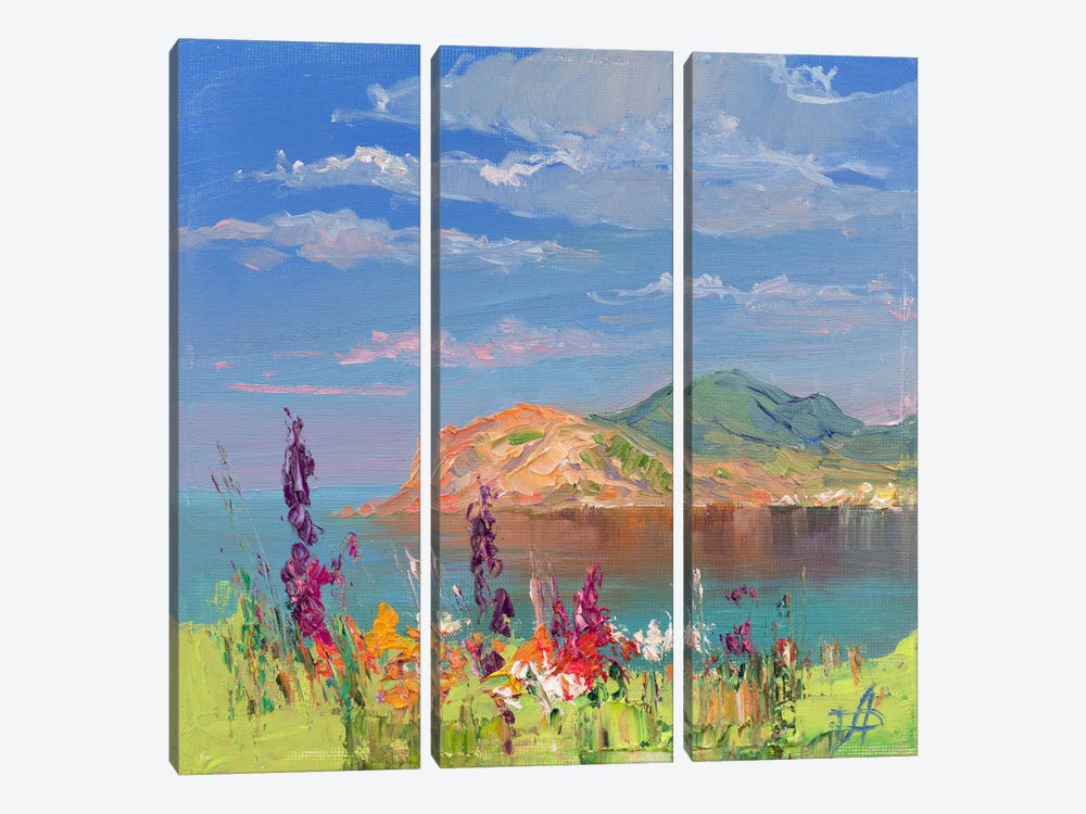 Spring In Eastern Crimea by CountessArt 3-piece Canvas Print