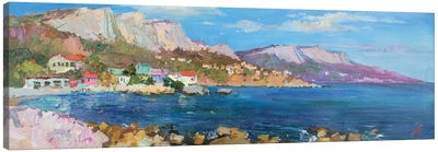 Foros Suthern Crimea Canvas Art Print - Blue Abstract Art
