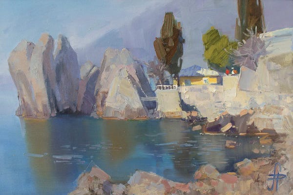 Crimea: Morning Chekhov Summer House by CountessArt