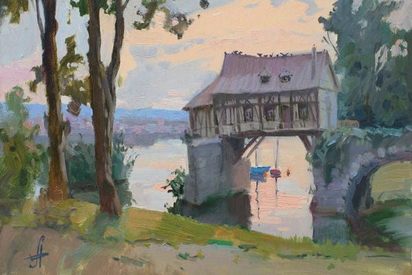 Watermills & Windmills: Old Mill Vernon France by CountessArt