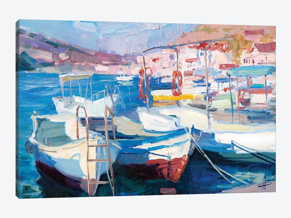 Balaklava Boats by CountessArt 1-piece Canvas Art Print