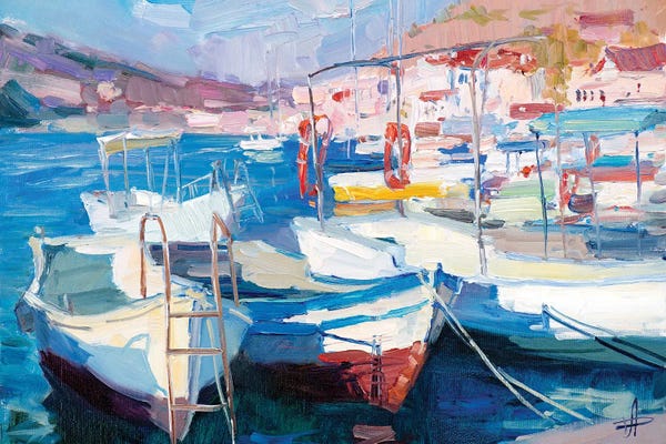 Artists Like Monet: Balaklava Boats by CountessArt