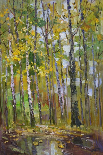 Suzdal. Birch Forest by CountessArt multi panel art