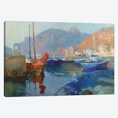Pink Sails In Balaklava Canvas Print #HDV50} by CountessArt Canvas Art