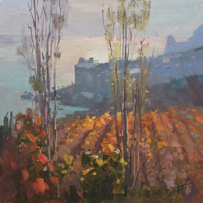 Autumn Vineyard by CountessArt multi panel art