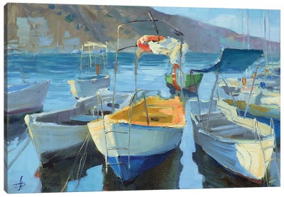 Pleasue Boats Balaklava Canvas Art Print - Artists Like Monet