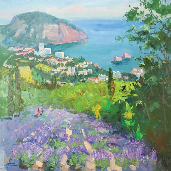 Pastel Impressionism: Mountain Lavender by CountessArt