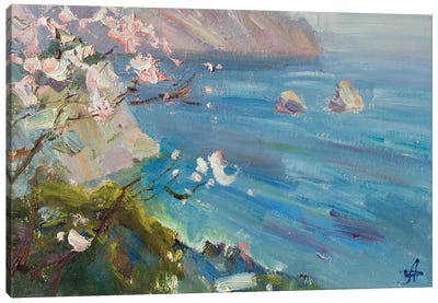 Spring Adalars Cardboard Canvas Art Print - Pastel Impressionism