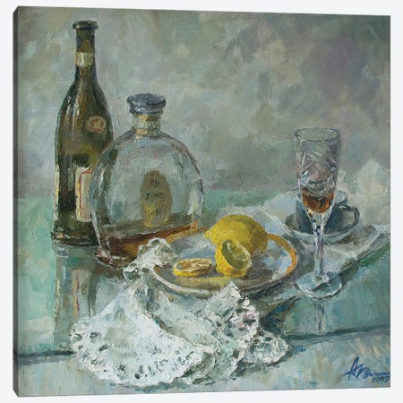 Stilllife With Wineglass Canvas Print #HDV67} by CountessArt Canvas Wall Art
