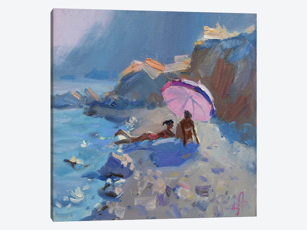 Bathers by CountessArt 1-piece Canvas Print
