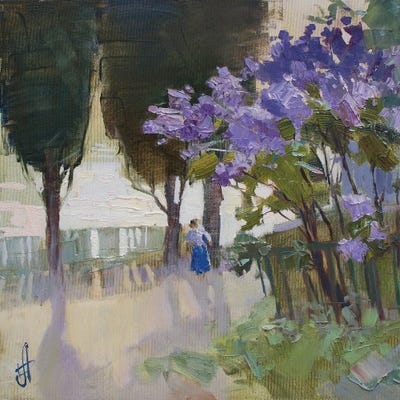 Blossomed Lilac In Gurzuf by CountessArt art print