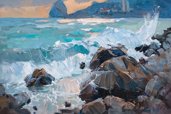 Cottagecore Goes Coastal: Veiw To Diva Cliff by CountessArt