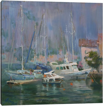 Yachts Montenegro Canvas Art Print - Yacht Art